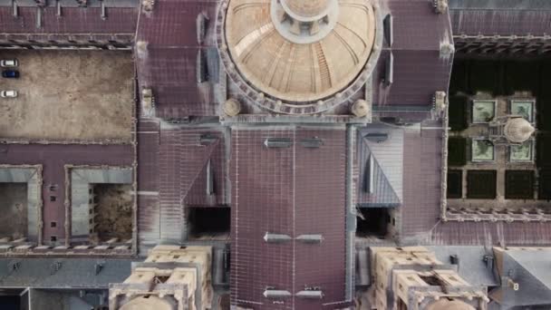 Vista Aérea Superior Mosteiro Real San Lorenzo Escorial Imagens Alta — Vídeo de Stock