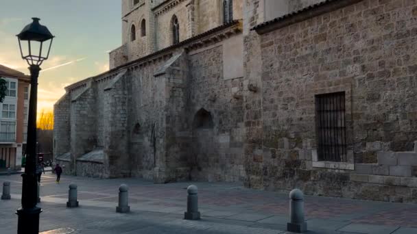 Εκκλησία Του San Miguel Στην Palencia Castilla Leon Ισπανία Υψηλής — Αρχείο Βίντεο
