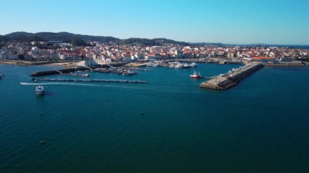 Aerial View Grove Famous Touristic Destination Galicia Spain High Quality — Video