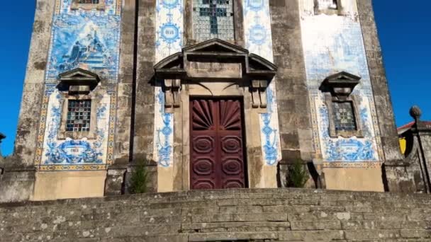 Igreja Saint Ildefonso Porto Portugal Imagens Alta Qualidade — Vídeo de Stock