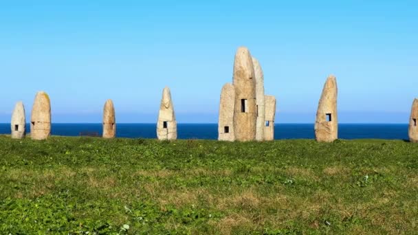 Monumenti Celtici Coruna Galizia Spagna Filmati Alta Qualità — Video Stock