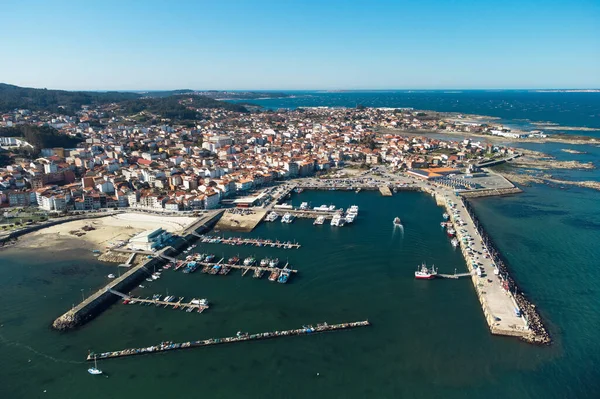 Luchtfoto Van Grove Beroemde Toeristische Bestemming Galicië Spanje Hoge Kwaliteit — Stockfoto
