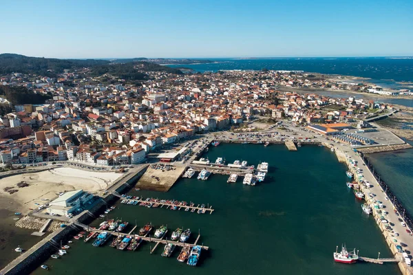 Luchtfoto Van Grove Beroemde Toeristische Bestemming Galicië Spanje Hoge Kwaliteit — Stockfoto