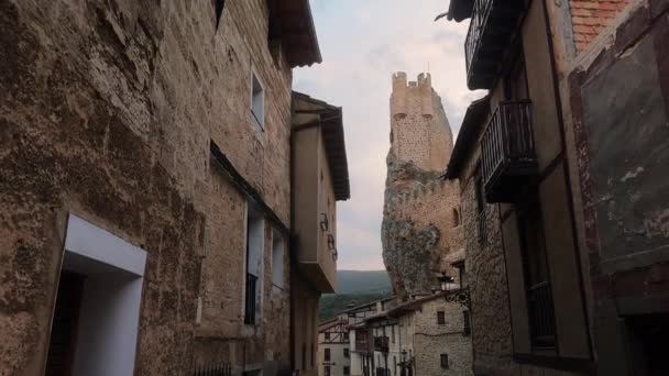 Frias Kalesi Burgos Castilla Leon Spanya Yüksek Kalite Görüntü — Stok video
