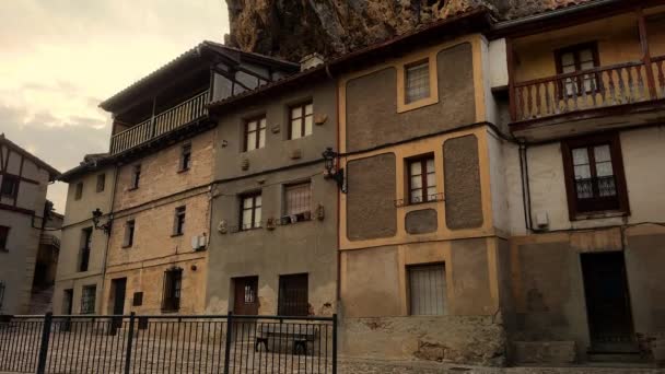 Kastil Frias Burgos Castilla Leon Spanyol Rekaman Berkualitas Tinggi — Stok Video
