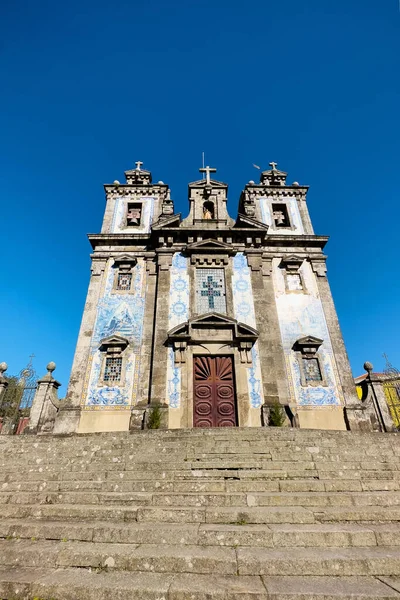 Fachada Iglesia San Ildefonso Oporto Portugal Foto Alta Calidad — Foto de Stock