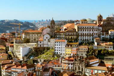 Portekiz, Porto şehrinin silüeti. Yüksek kalite fotoğraf