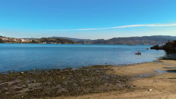 Όμορφη Θέα Της Combarro Ψαρόπολη Pontevedra Ισπανία Υψηλής Ποιότητας Πλάνα — Αρχείο Βίντεο