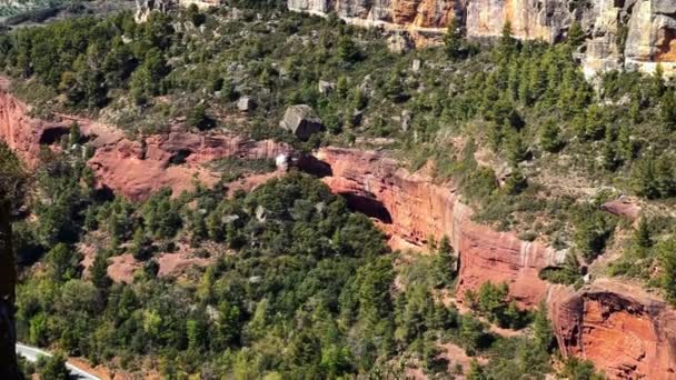 西班牙塔拉戈纳的苏拉纳山谷是著名旅游胜地 高质量的4K镜头 — 图库视频影像