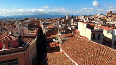 Tarragona Şehir Merkezi ve Katedral Panoraması, Katalonya, İspanya. Yüksek kalite 4k görüntü
