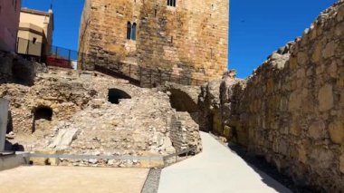 Tarragona 'daki Roma Sirki, Katalonya, İspanya. Yüksek kalite 4k görüntü