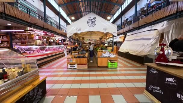 Bayonne Francja Kwietnia 2023 Wnętrze Rynku Bayonne Wysokiej Jakości Materiał — Wideo stockowe