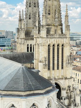 Bordeaux, Fransa 'daki Saint Andrew Katedrali' nin detaylarını kapatın. Yüksek kaliteli fotoğrafçılık.