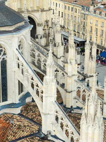フランスのボルドーにある聖アンドリュー大聖堂の詳細を閉じます 高品質の写真 — ストック写真