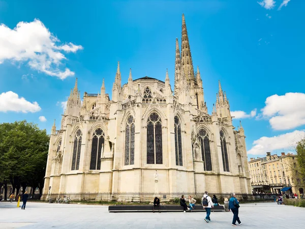 Bordeaux Fransa Nisan 2023 Günbatımında Saint Andrew Katedrali Nin Manzarası — Stok fotoğraf
