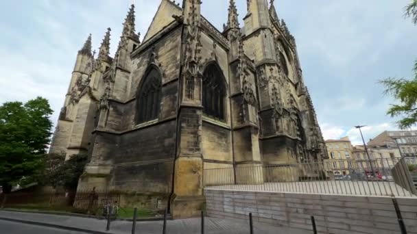 Michael Bazilikası Bordeaux Fransa Yüksek Kalite Görüntü — Stok video