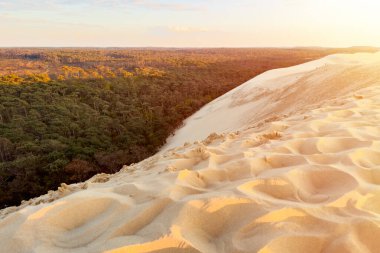 Dune du Pilat, the biggest sand dune in Europe, France. High quality photography. clipart