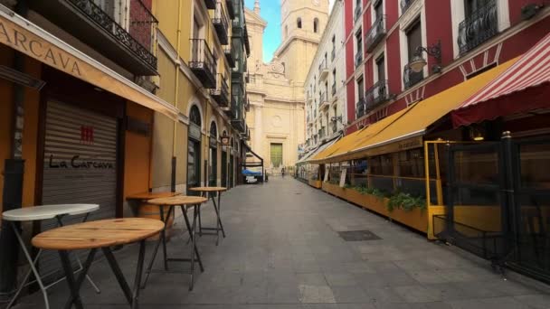 Вальядолид Испания Ноября 2023 Года Центр Города Вальядолид Красивым Архитектурным — стоковое видео