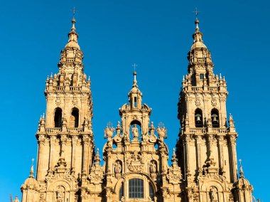 Santiago de Compostela Katedrali, Galiçya, İspanya. Yüksek kalite fotoğraf