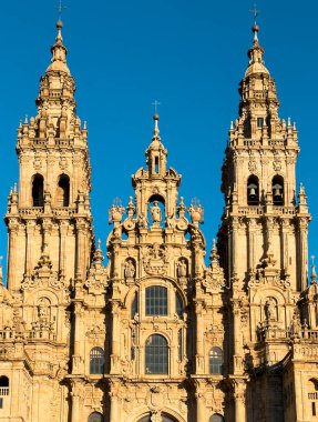 Santiago de Compostela Katedrali, Galiçya, İspanya. Yüksek kalite fotoğraf