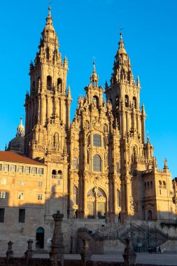 Santiago de Compostela Katedrali, Galiçya, İspanya. Yüksek kalite fotoğraf