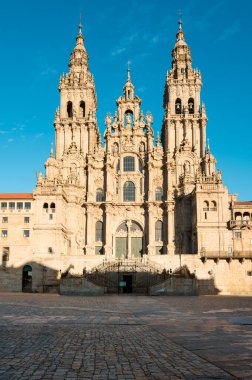 Santiago de Compostela Katedrali, Galiçya, İspanya. Yüksek kalite fotoğraf