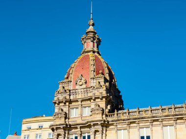La Coruna belediyesi, Maria Pita Meydanı, Galiçya İspanya. Yüksek kalite fotoğraf