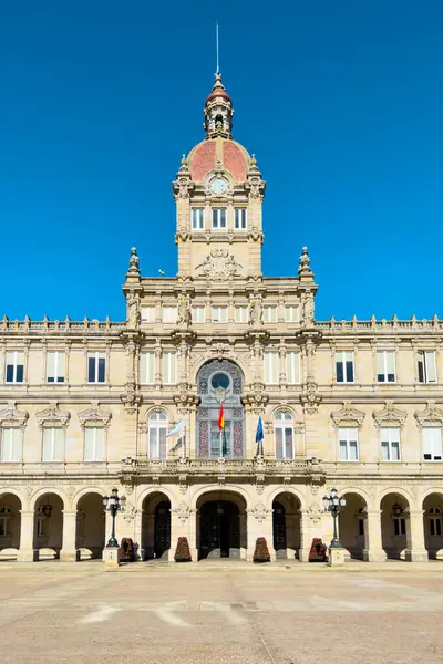 La Coruna belediyesi, Maria Pita Meydanı, Galiçya İspanya. Yüksek kalite fotoğraf