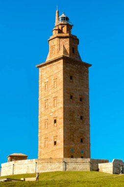 Herkül Kulesi, A Coruna, Galiçya, İspanya. Yüksek kalite fotoğraf