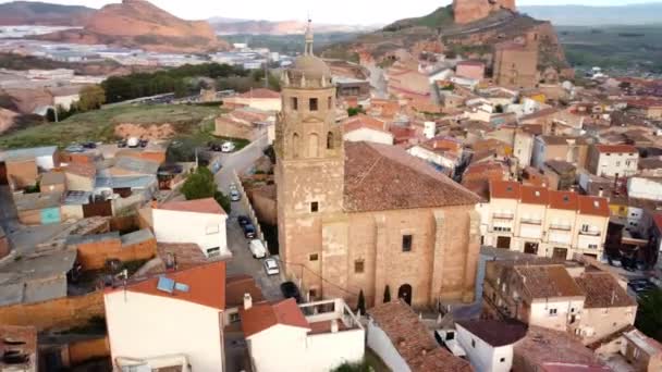 Arnedo Nun Havadan Görünüşü Spanya Nın Rioja Kentindeki Ünlü Turistik Telifsiz Stok Video