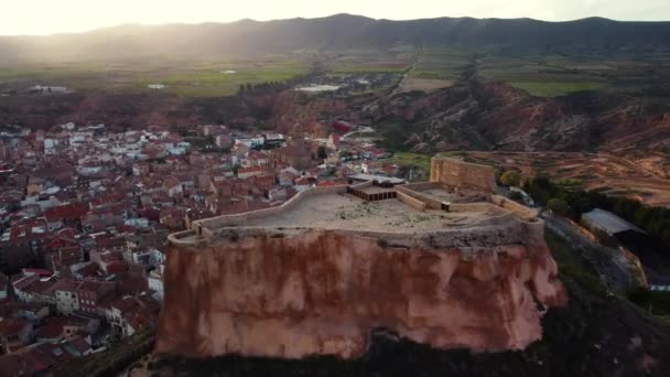 Arnedo Nun Havadan Görünüşü Spanya Nın Rioja Kentindeki Ünlü Turistik Telifsiz Stok Video