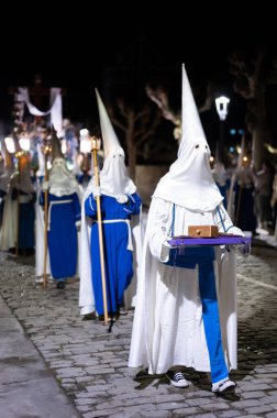 Geleneksel İspanyol Kutsal Haftası alayı. Yüksek kalite 4k görüntü