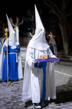 Geleneksel İspanyol Kutsal Haftası alayı. Yüksek kalite 4k görüntü