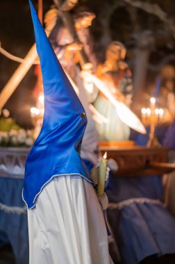 Geleneksel İspanyol Kutsal Haftası alayı. Yüksek kalite 4k görüntü