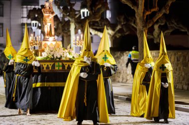 Geleneksel İspanyol Kutsal Haftası alayı. Yüksek kalite 4k görüntü