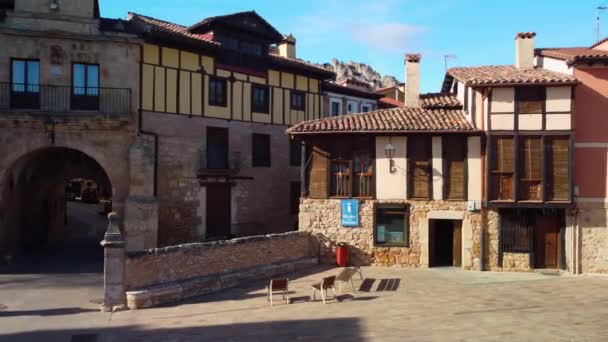 Ortaçağ Köyü Poza Sal Burgos Kastilya Leon Spanya Yüksek Kalite Telifsiz Stok Çekim
