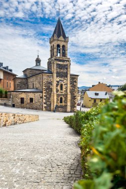 San Andres Kilisesi, Ponferrada, İspanya. Yüksek kalite fotoğraf