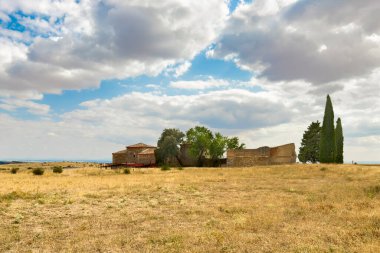 Burgos, Kastilya ve Leon 'daki eski Roma kolonisi Clunia Sulpicia' nın kalıntıları. Yüksek kaliteli fotoğrafçılık.