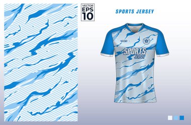 Oyun, e-spor, futbol, badminton ya da voleybol için grunge line sanat desenli tişört forması tasarımı. Spor kulübü için tişört modeli. Vektör İllüstrasyonu