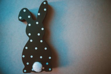 Puantiyeli tavşanlar, arka plandaki not defterleri.