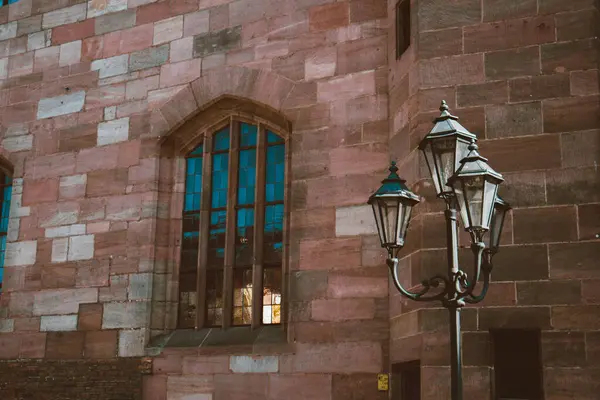 Almanya 'nın Nuremberg kentindeki eski mimari bina. Şehir manzarası