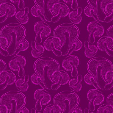 solungaçlı mantar çizgisi pembe arkaplan