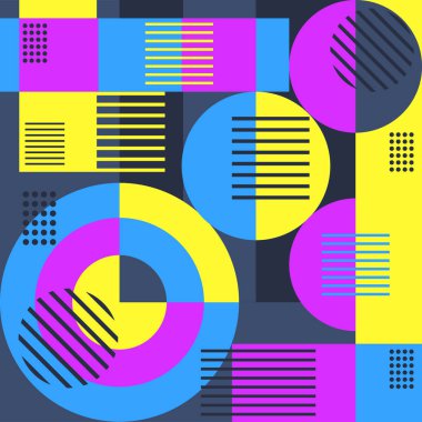 kare bauhaus geometrik soyut arkaplan 