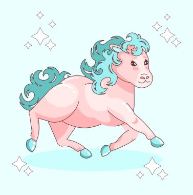 Kawai at yarışı. Şirin midilli zıplıyor.