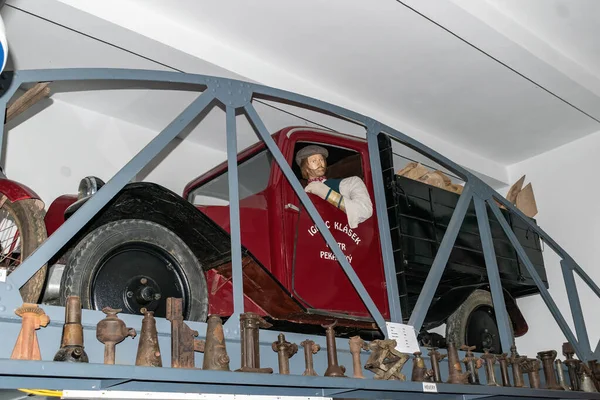 Znojmo República Tcheca Agosto 2023 Museu Automóvel Pequeno Caminhão Histórico — Fotografia de Stock