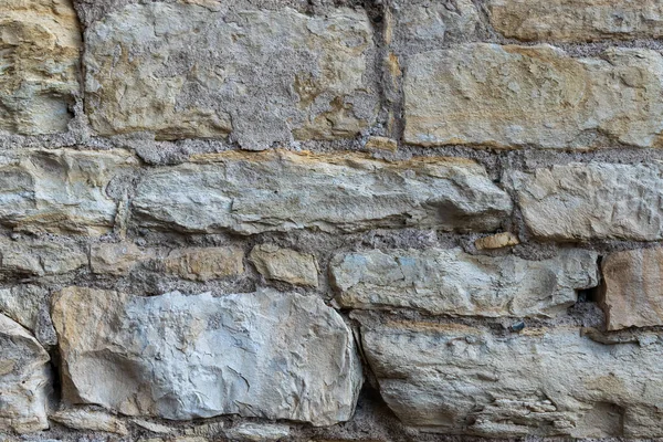 Dettaglio Muro Pietra Chiara Con Segni Intemperie Può Essere Utilizzato — Foto Stock