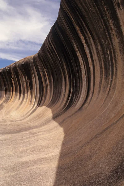 Wave Rock Una Formación Roca Natural Que Tiene Forma Una — Foto de Stock