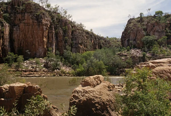 Park Narodowy Nitmiluk Znajduje Się Północnym Terytorium Australii 244 Południowy — Zdjęcie stockowe