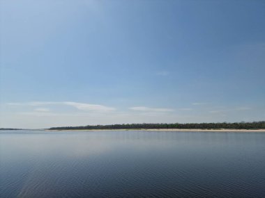 Baharda Ukrayna 'daki Dinyeper Sahili