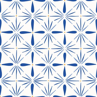 El yapımı Sanatsal Tahta Blok Yazdırma Geometrik Vektör Kusursuz Desen. Hans Damgalı Ayna Üçgenli Organik Çizgiler Arkaplanı. Küresel Göçebe Tasarımı. Mini Boho Tekrar et